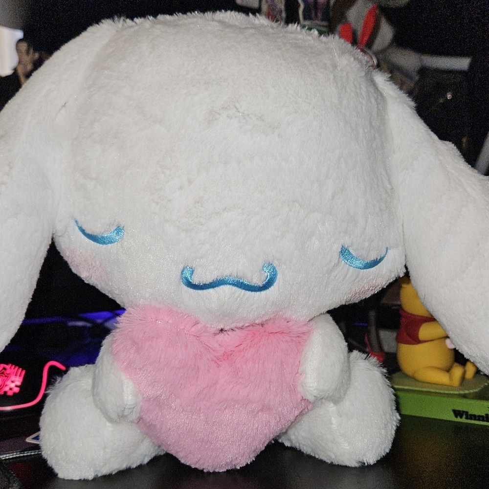 Cinnamoroll Sleeping Holding Heart Plush Sanrio